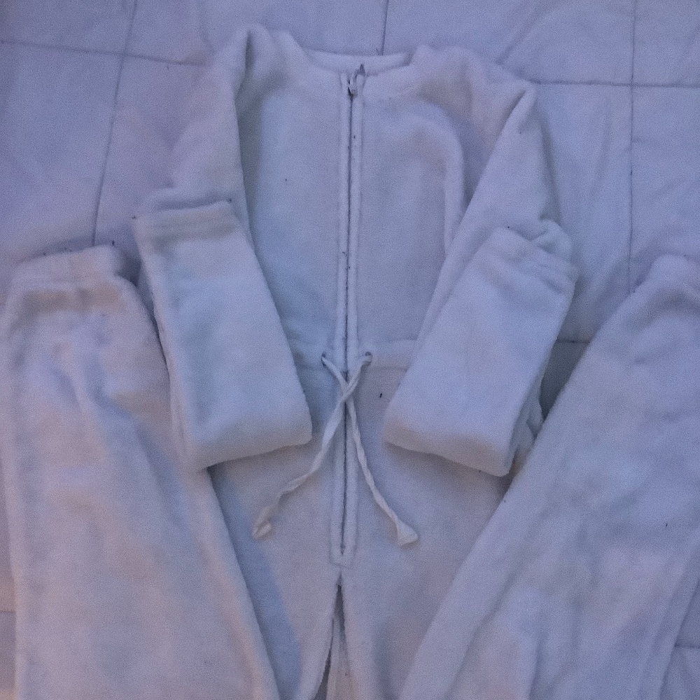SO white bodysuit pajamas